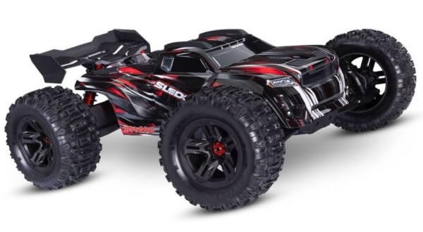TRX95096-4 -RED SLEDGE 4X4 BELTED ROT 1/8 MONSTER-TRUCK RTR